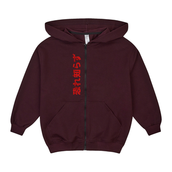 Спортивна кофта Garnamama худі велике на блискавці + з наклейкою Anime 170-176 Бордовий (1056260.1421304) - Pampik - 2