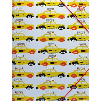 Папка Yes Fancy, А4, на резинке, желтый (491777) - Pampik