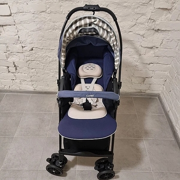 Уценка. Прогулочная коляска Combi Handy 4 Cas II 0000, синий (28320) - Pampik - 8