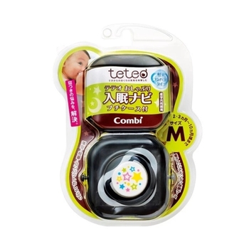 Пустушка силіконова ортодонтична Combi Step 2 115759 з холдером, 2-10 міс., чорний (21323) - Pampik - 5