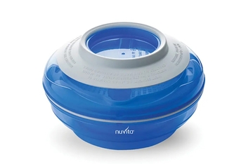 Тарілка Nuvita 4 в 1, синій (NV1465Blue) - Pampik