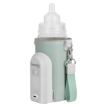 Мобільний підігрівач для пляшечок Lionelo Thermup Go Evo Green Sage (LOC-THERMUP GO EVO GREEN SAGE) - Pampik