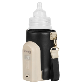 Мобільний підігрівач для пляшечок Lionelo Thermup Go Evo Black Gold (LOC-THERMUP GO EVO BLACK GOLD) - Pampik