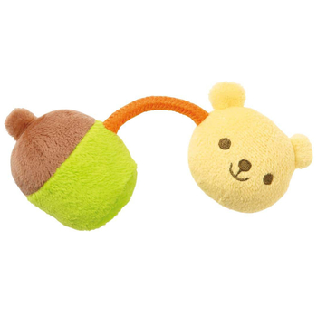 Погремушка мягкая Combi Мишка, желтый (116724) - Pampik