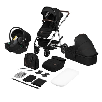 Универсальна коляска 3 в 1 Lionelo Amber Black Silver (AMBER BLACK SILVER) - Pampik - 2