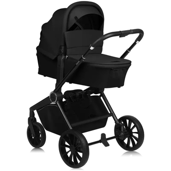 Универсальная коляска 3 в 1 Lionelo Mika Plus Black Onyx (LO-MIKA PLUS 3IN1 BLACK ONYX) - Pampik - 2