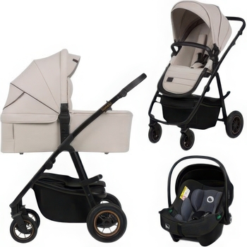 Универсальна коляска 3 в 1 Lionelo Amber Plus Beige Sand (LO-AMBER PLUS 3IN1 BEIGE SAND) - Pampik