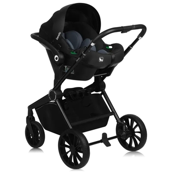 Универсальная коляска 3 в 1 Lionelo Mika Plus Black Onyx (LO-MIKA PLUS 3IN1 BLACK ONYX) - Pampik - 5