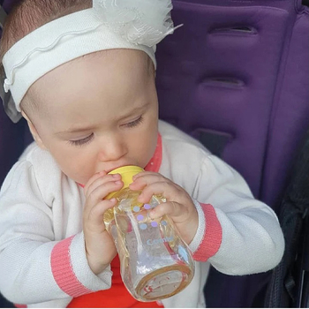 Бутылочка для кормления Combi, 270 мл, желтый (81220) - Pampik - 4