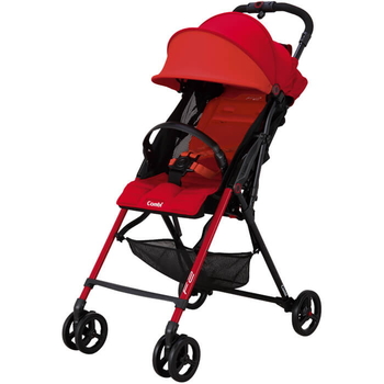 Прогулочная ультралегкая коляска Combi F2 Plus, красный (116247) - Pampik