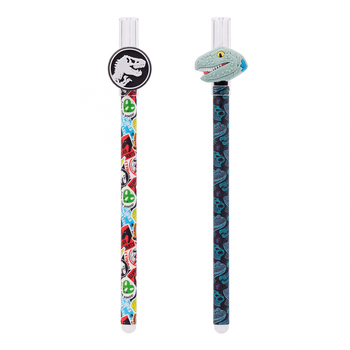 Ручка гелева Yes Jurassic World Пиши-стирай, 0,5 мм, синій (412086) - Pampik - 2