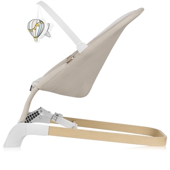 Крісло-гойдалка Lionelo Lilac Beige Sand (LO-LILAC BEIGE SAND) - Pampik - 4