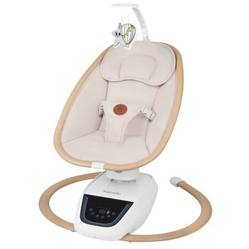 Крісло-гойдалка Lionelo Olivia Beige Natural (LO-OLIVIA BEIGE NATURAL) - Pampik