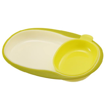 Тарелка плоская пластмассовая Combi, 2 шт, салатовый (81234) - Pampik