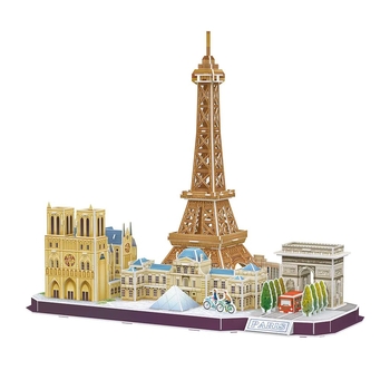 3D Пазл CubicFun City Line Paris (MC254h) - Pampik - 3