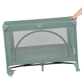 Манеж-кроватка Lionelo Laura Green Sage (LO-LAURA GREEN SAGE) - Pampik - 5