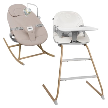 Стульчик для кормления Lionelo Dalia Set Grey Stone Natural (LO-DALIA SET GREY STONE NATURAL) - Pampik