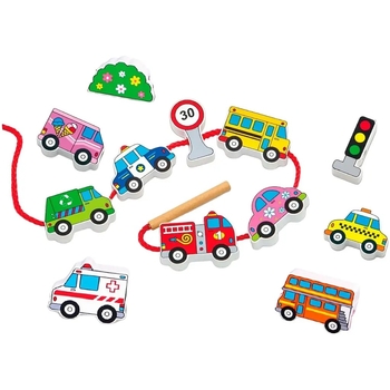Шнурівка Viga Toys Автотранспорт (59851) - Pampik - 4
