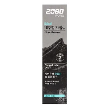 Зубна паста Aekyung 2080 Pure Charcoal з деревним вугіллям, 120 г - Pampik