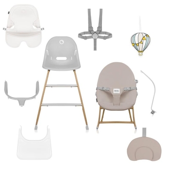 Стульчик для кормления Lionelo Dalia Set Grey Stone Natural (LO-DALIA SET GREY STONE NATURAL) - Pampik - 6