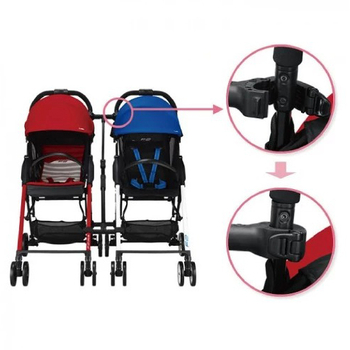 Соединитель для колясок Combi F2+ UR-300C SEA OR, черный (116659) - Pampik - 2