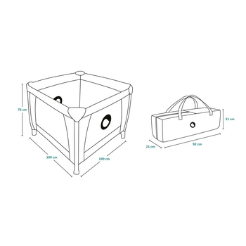 Манеж Lionelo Bonnie Beige Sand (LO-BONNIE BEIGE SAND) - Pampik - 13