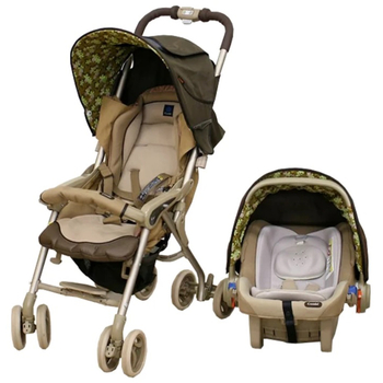 Прогулочная коляска с автокреслом Combi Multi 5 Way, коричневый (111529) - Pampik