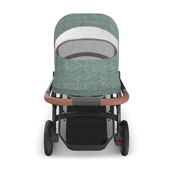 Универсальная коляска 2в1 Uppababy Vista V3 Gwen Green Melange/Carbon Frame/Saddle Leather (0303-VIS-EU- GWN) - Pampik - 9
