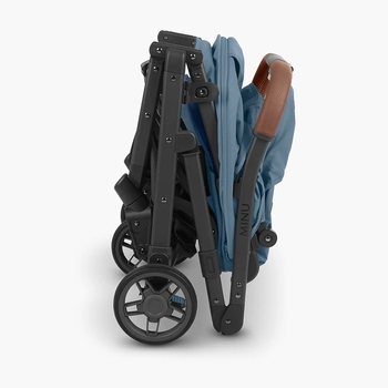 Прогулянкова коляска Uppababy MINU V2 Charlotte Coastal blue/Carbon frame/Saddle leather (0802-MIN-EU- CHA) - Pampik - 4