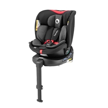 Автокресло Lionelo Navy I-Size Black Red (LO-NAVY I-SIZE BLACK RED) - Pampik