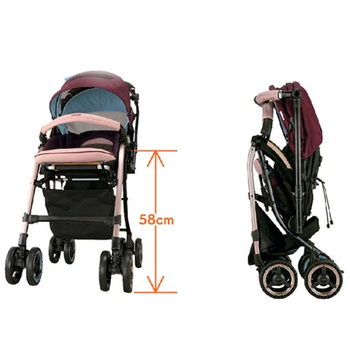 Прогулочная коляска Combi Miracle Turn Elegant, бордовый (115415) - Pampik - 5