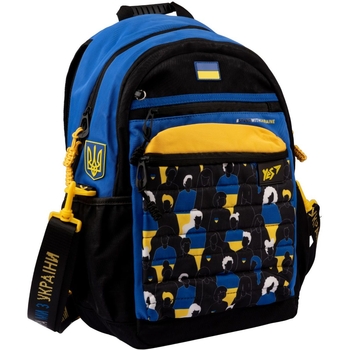 Рюкзак Yes TS-95 Welcome To Ukraine, чорний з синім (559463) - Pampik - 2
