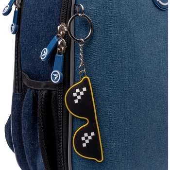 Рюкзак каркасний Yes H-100 Smiley World, синій (552223) - Pampik - 4