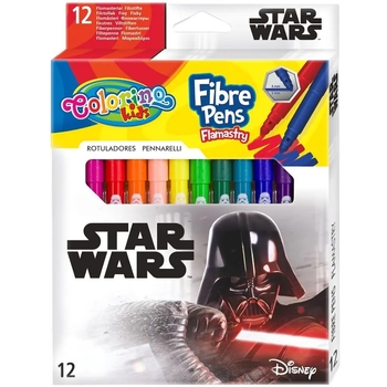 Фломастери Colorino Star Wars, 12 кольорів (89540PTR) - Pampik