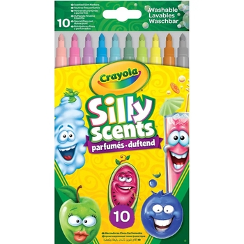 Набір ароматизованих фломастерів Crayola Silly Scents washable, 10 шт. (58-5071G) - Pampik