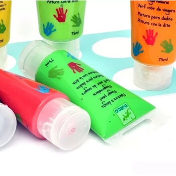 Набір пальчикових фарб Djeco, 6 кольорів (DJ08860) - Pampik - 5