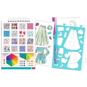 Блокнот c трафаретами Make it Real Квіткова фантазія (MR3202) - Pampik - 3