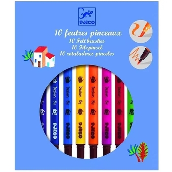 Набор двухсторонних фломастеров Djeco Классика, 10 шт. (DJ08800) - Pampik