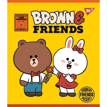 Набор тетрадей Yes Line Friends А5 в линейку, 12 листов, 10 шт. (766806) - Pampik - 4