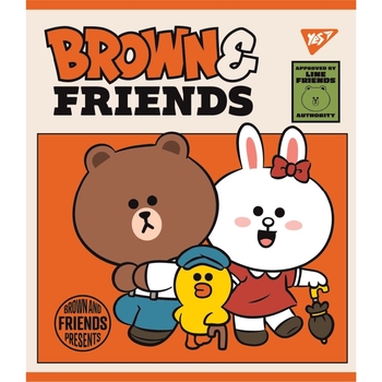 Набор тетрадей Yes Line Friends А5 в линейку, 12 листов, 10 шт. (766806) - Pampik - 3