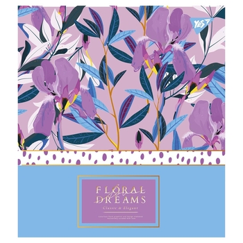 Набор тетрадей Yes Floral Dreams А5 в клетку, 18 листов, 10 шт. (765182) - Pampik - 3