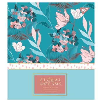 Набор тетрадей Yes Floral Dreams А5 в клетку, 18 листов, 10 шт. (765182) - Pampik - 2