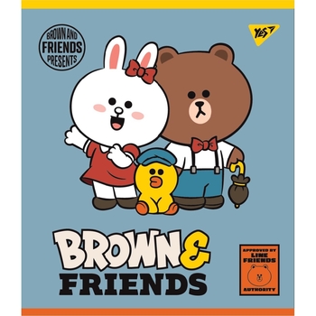 Набор тетрадей Yes Line Friends А5 в линейку, 12 листов, 10 шт. (766806) - Pampik - 2