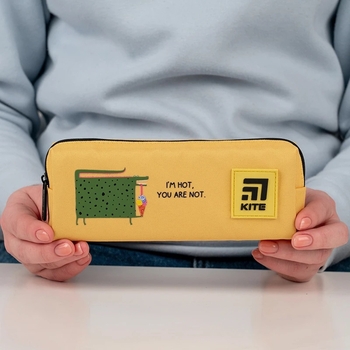 Пенал мягкий Kite 6.5х19х3.5 см, желтый (K24-642-4) - Pampik - 3