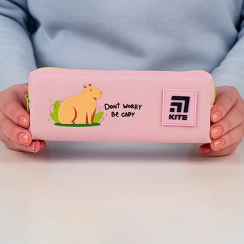 Пенал мягкий Kite 6.5х19х3.5 см, розовый (K24-642-1) - Pampik - 3