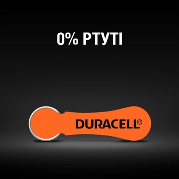 Батарейки для слухових апаратів Duracell Hearing Aid 13 PR48, 6 шт. (81546855) - Pampik - 5