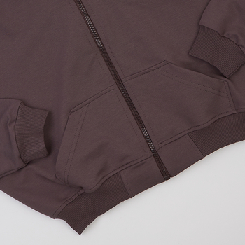 Спортивний костюм Garnamama бомбер з капюшоном,Брюки-палаццо Season 2025 152 Коричневий (1055940.1421211) - Pampik - 3