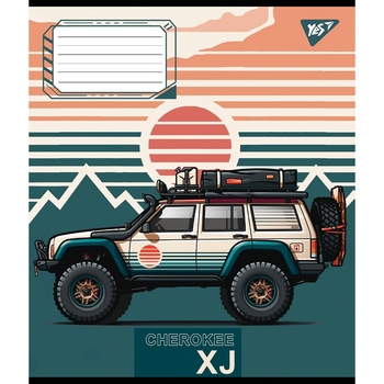 Набір зошитів Yes Off road vehicle А5, в лінійку, 48 аркушів, 10 шт. (767391) - Pampik - 5