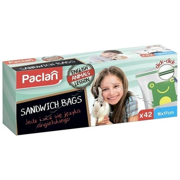 Пакети для сніданків Paclan із замком, 42 шт. - Pampik