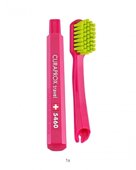 Дорожній набір по догляду за ротовою порожниною Curaprox Travel Set Blue: Розкладна щітка CS5460 Ultra Soft + Зубна паста Be You, 10 мл + Йоржики, 2 шт. + Тревел-кейс - Pampik - 2